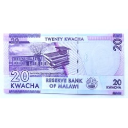 20 Kwacha - 20 MK (Malawi) / 2015 AY / UNC /