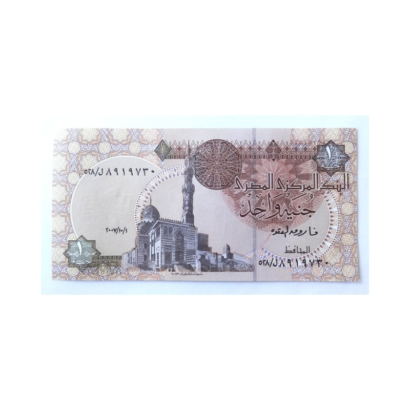 1 Pound - 1 £ (Egypt) / 2007 (v/C) / UNC /