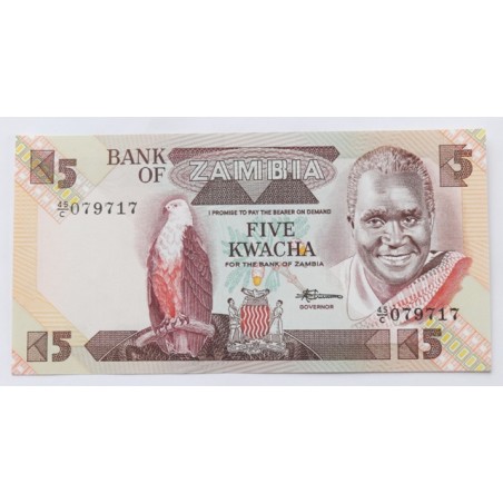 5 Kwacha - 5 ZK (Zambie) / 1986-1988 C / UNC /