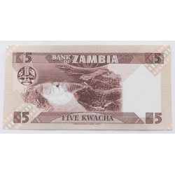 5 Kwacha - 5 ZK (Zambie) / 1986-1988 C / UNC /