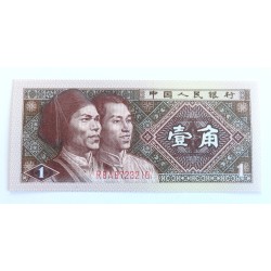 1 Jiao - 1 角 (Čína) / 1980 R8A (v/B) / UNC / 100 ks