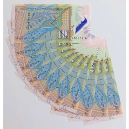 10 Denárů - 10 ден / 2018 АБ / UNC / 10 ks