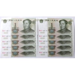 1 Yuan - 1 ¥ (Čína) / 1999 W28Y (v/C) / UNC / 10 ks