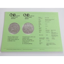 200 Korun - 200 Kč / 2008 / 650. výročí vydání nařízení Karla IV. o zakládání vinic / PROOF