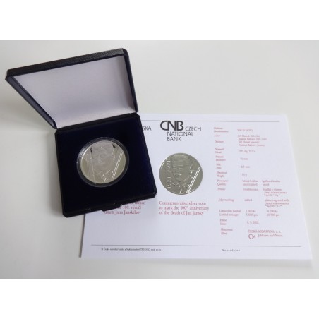 200 Korun - 200 Kč / 2021 / 100. výročí úmrtí Jana Janského / PROOF