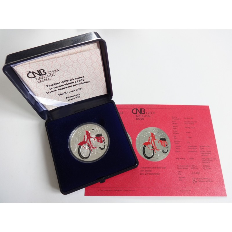 500 Korun - 500 Kč / 2022 / Motocykl Jawa 250 / PROOF