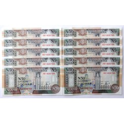 50 Shilin - 50 Sh (Somálsko) / 1991 XE / UNC / 10 ks