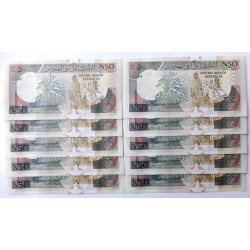 50 Shilin - 50 Sh (Somálsko) / 1991 XE / UNC / 10 ks