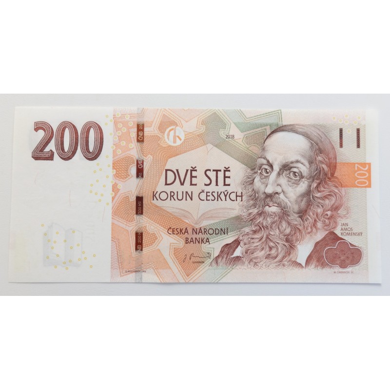 200 Korun - 200 Kč / 2018 W13 / UNC /