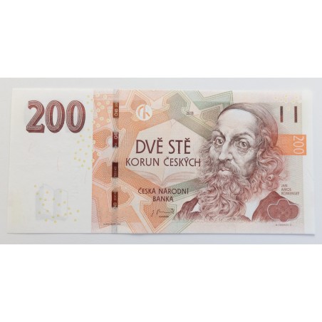 200 Korun - 200 Kč / 2018 W13 / UNC /