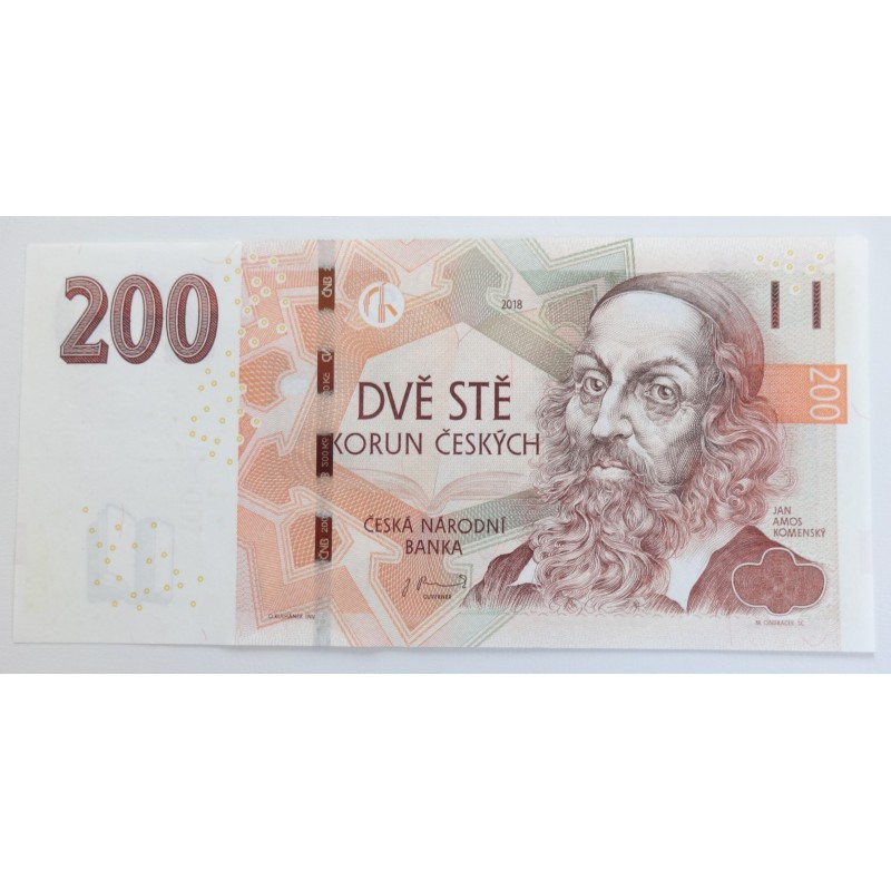 200 Korun - 200 Kč / 2018 X75 / UNC /