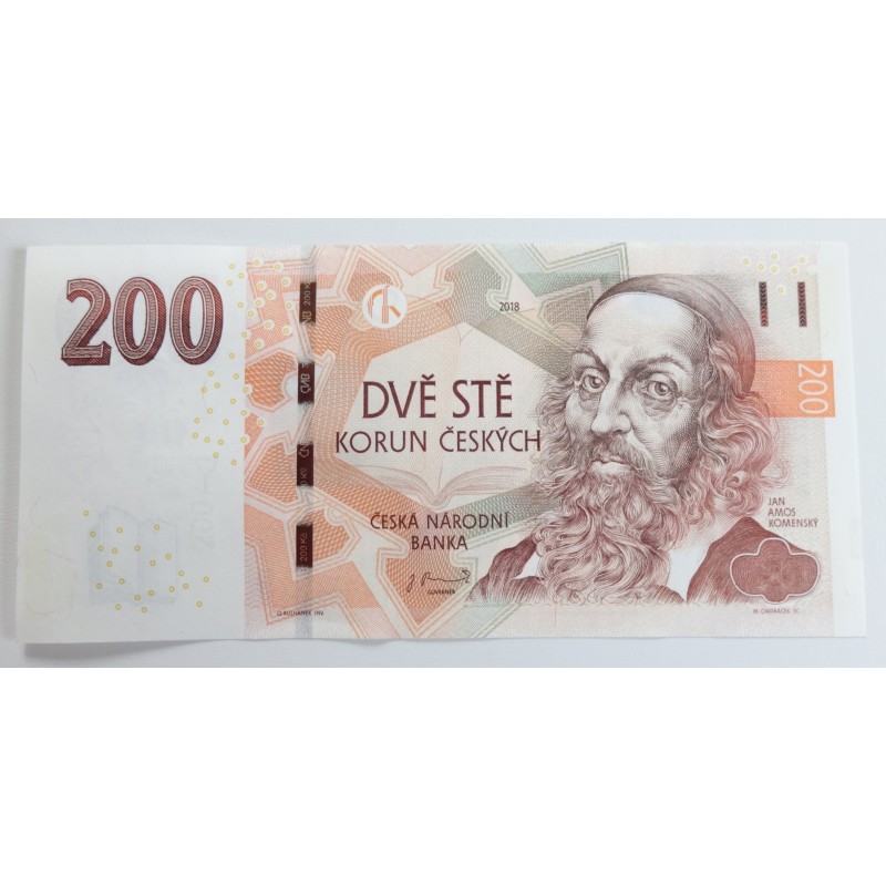 200 Korun - 200 Kč / 2018 W19 / UNC /